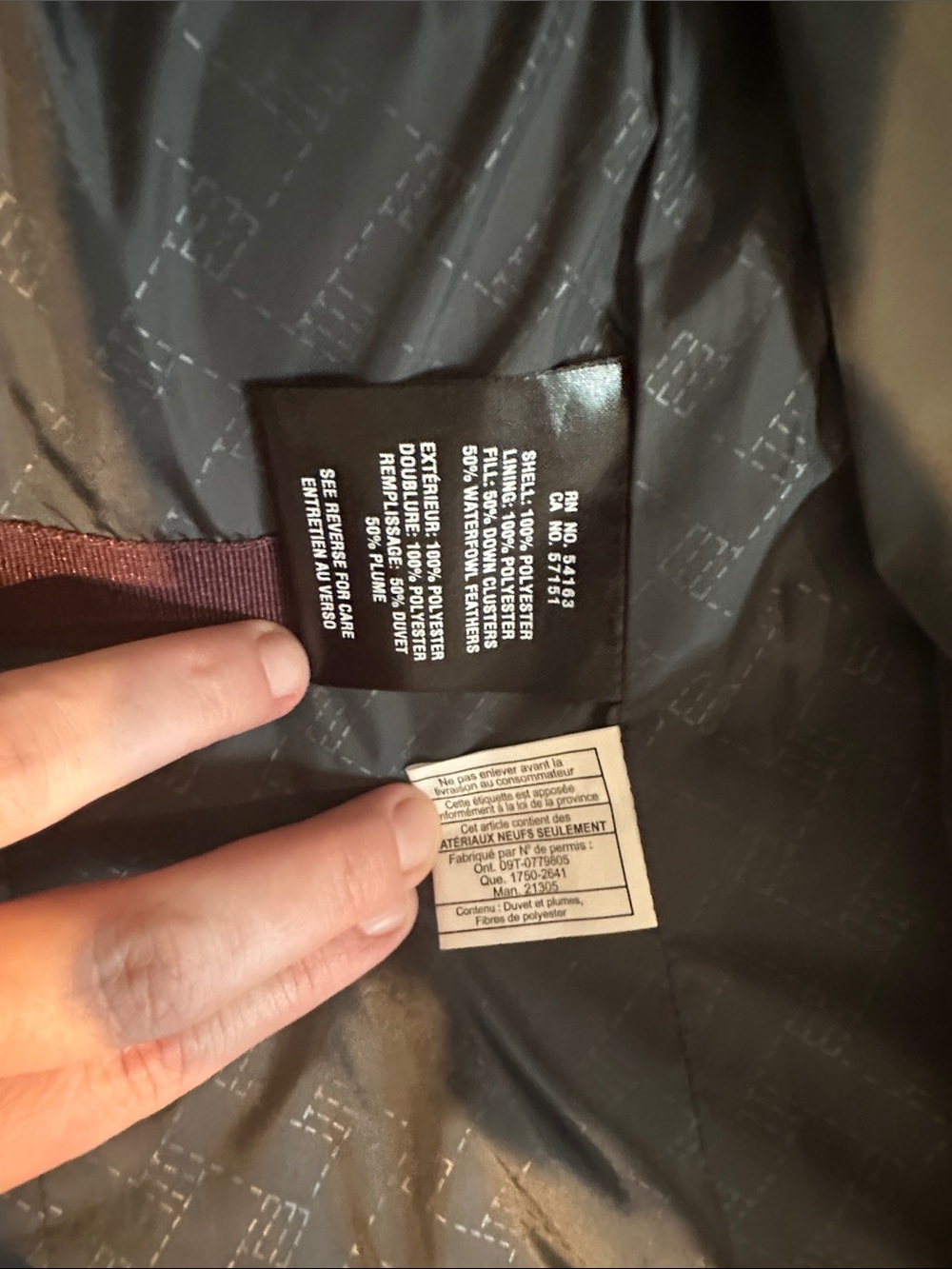 Like New! Cole Haan Signature Long Puffer Coat Hood - Gray-Green Sz Medium - Picture 9 of 10